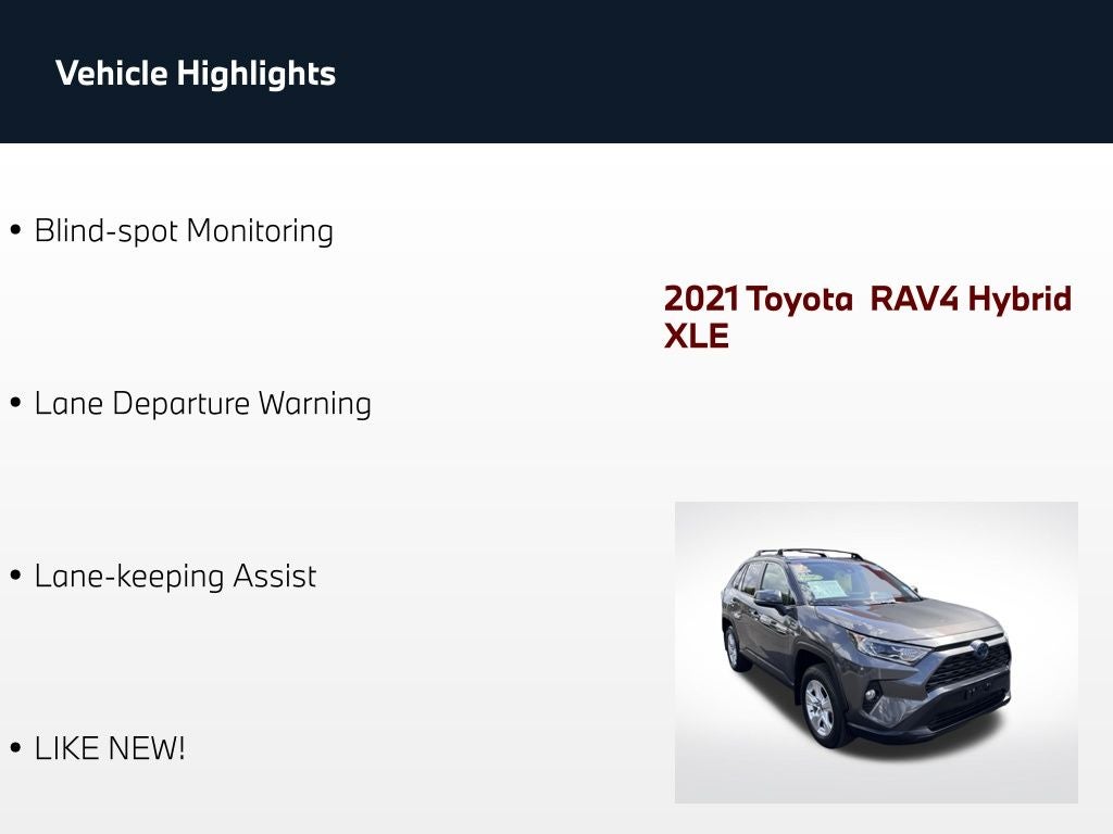 2021 Toyota RAV4 Hybrid XLE