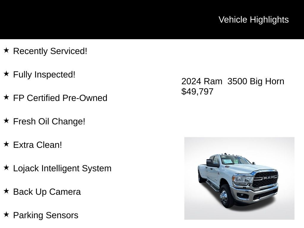2024 RAM 3500 Big Horn