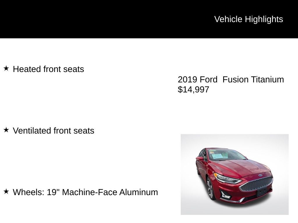 2019 Ford Fusion Titanium