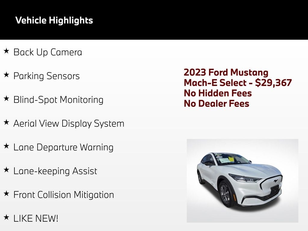 2023 Ford Mustang Mach-E Select
