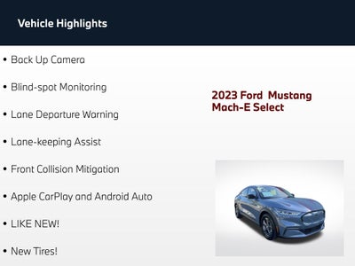 2023 Ford Mustang Mach-E Select