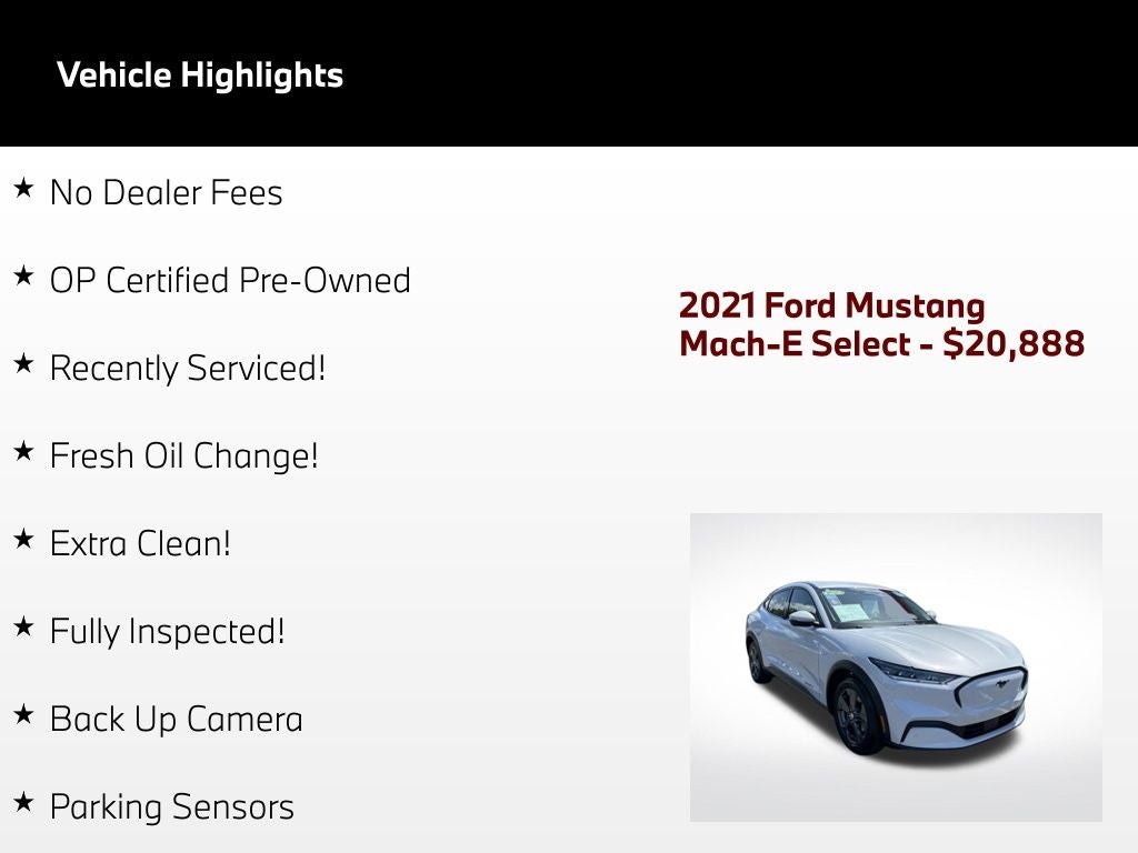 2021 Ford Mustang Mach-E Select