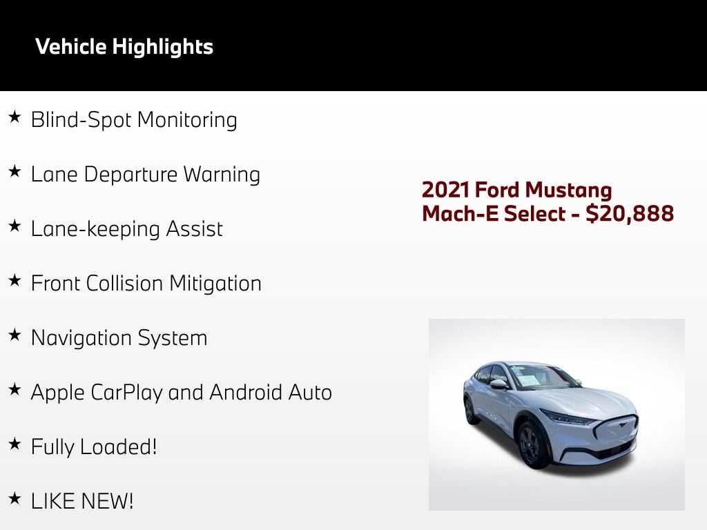 2021 Ford Mustang Mach-E Select