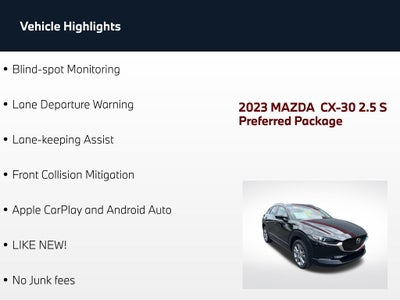 2023 Mazda Mazda CX-30 2.5 S Preferred Package