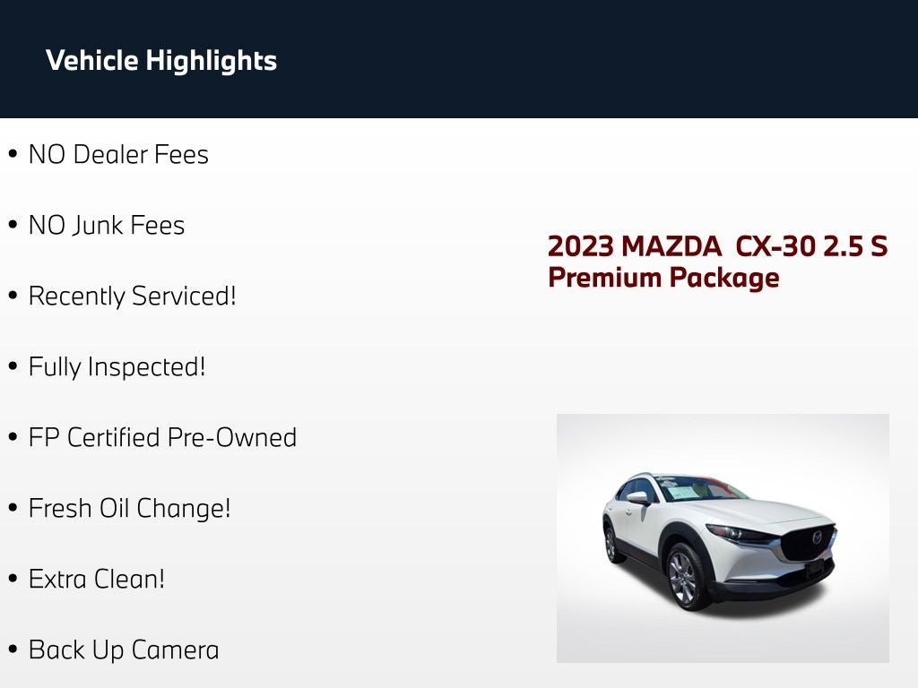 2023 Mazda Mazda CX-30 2.5 S Premium Package