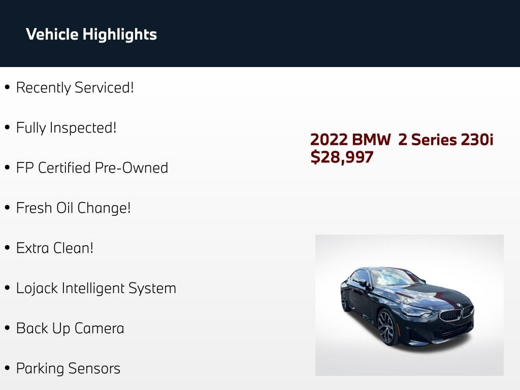 2022 BMW 2 Series 230i