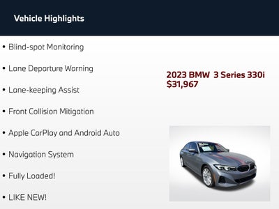 2023 BMW 3 Series 330i