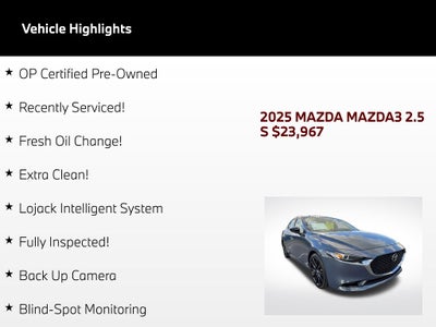 2025 Mazda Mazda3 2.5 S Carbon Edition