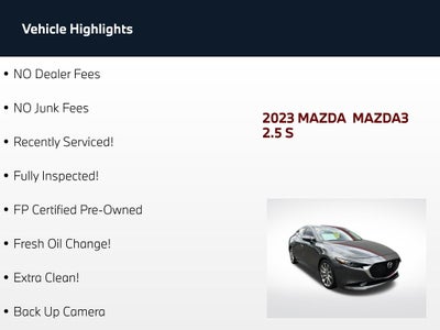 2023 Mazda Mazda3 2.5 S Premium Package