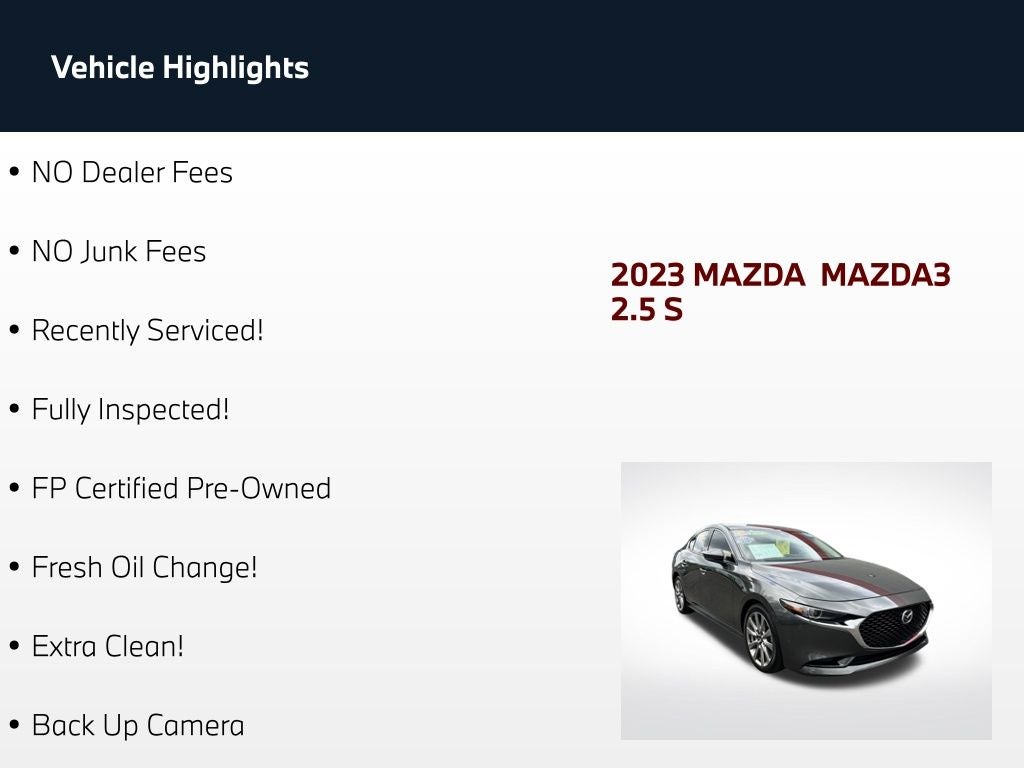 2023 Mazda Mazda3 2.5 S Premium Package