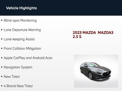 2023 Mazda Mazda3 2.5 S Premium Package