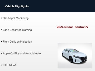 2024 Nissan Sentra SV