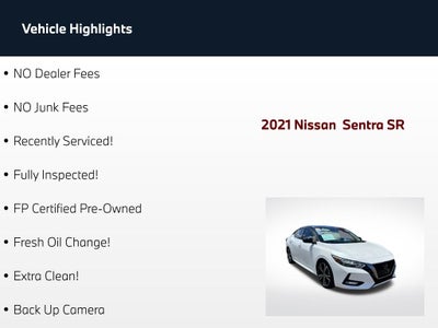 2021 Nissan Sentra SR