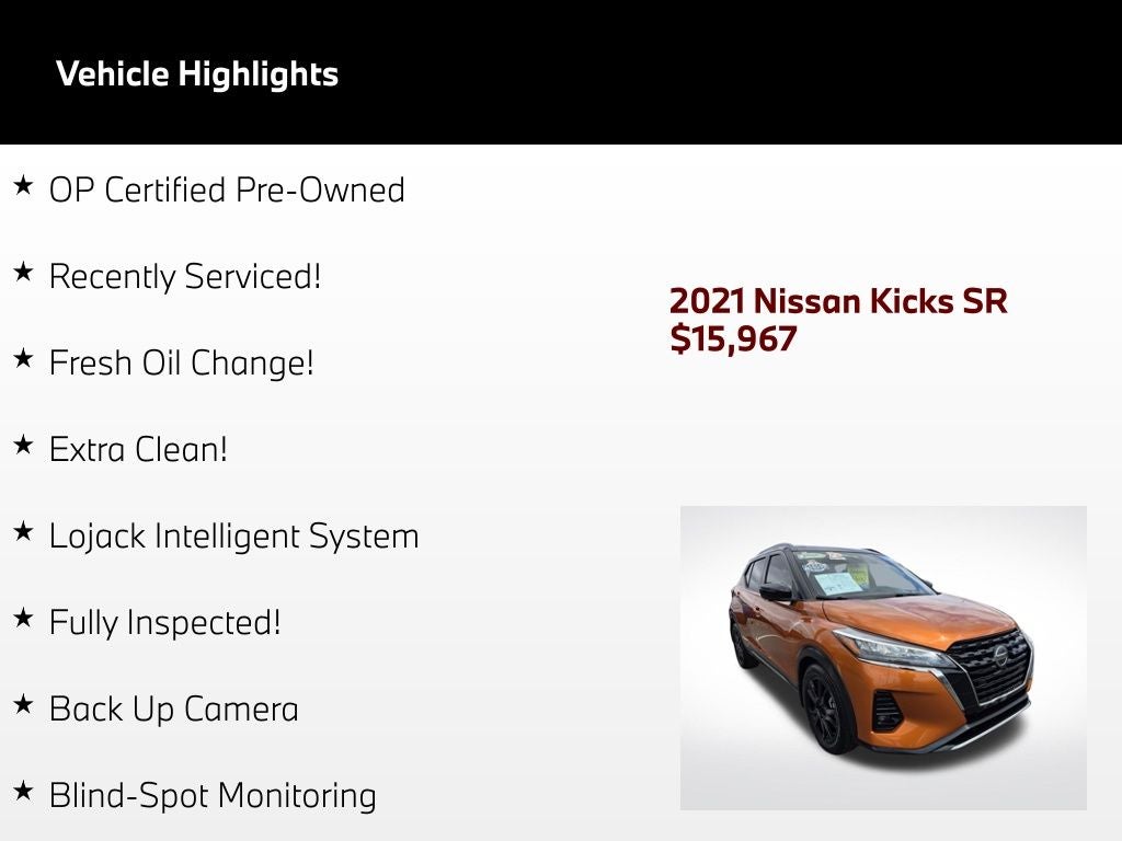 2021 Nissan Kicks SR