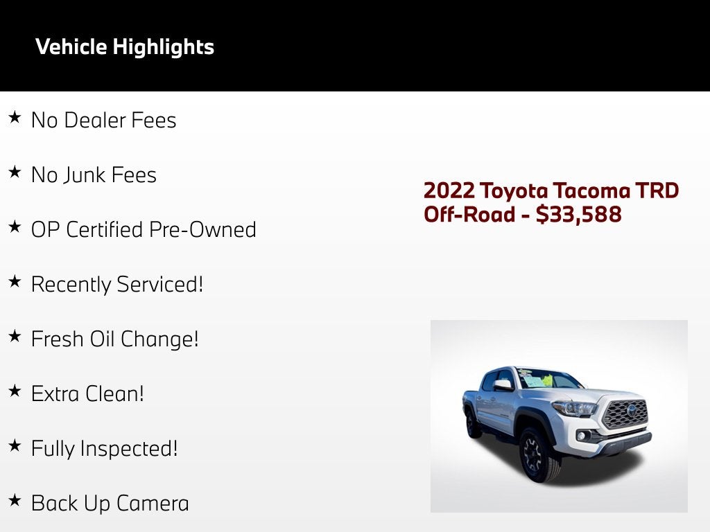2022 Toyota Tacoma TRD Off-Road V6