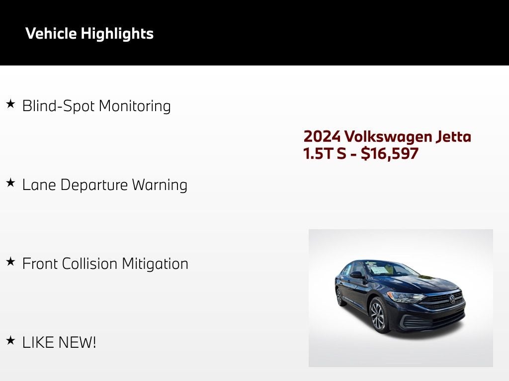 2024 Volkswagen Jetta 1.5T S