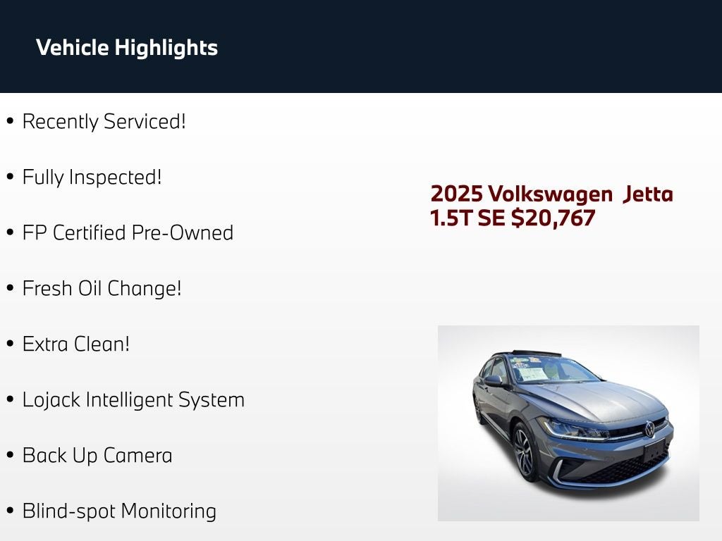 2025 Volkswagen Jetta 1.5T SE