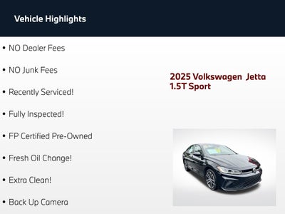 2025 Volkswagen Jetta 1.5T Sport
