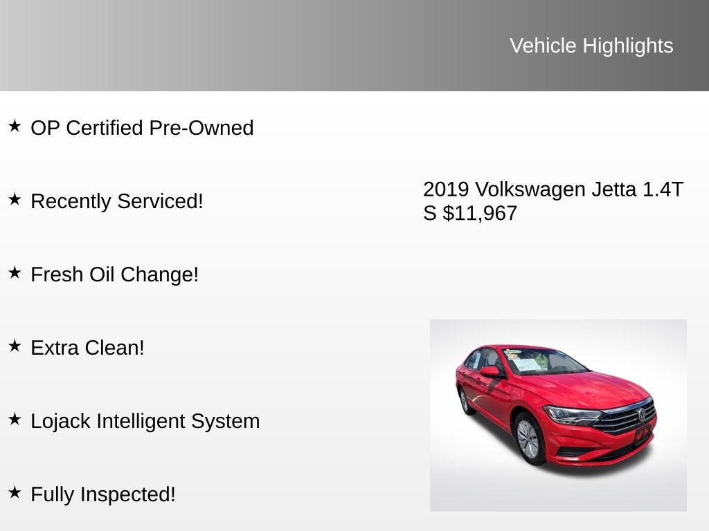 2019 Volkswagen Jetta 1.4T S
