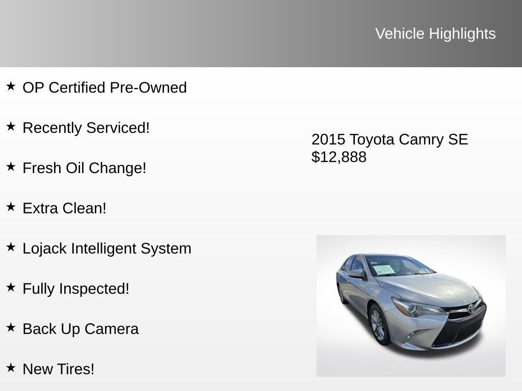 2015 Toyota Camry SE