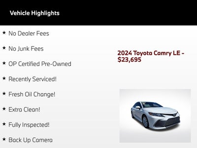 2024 Toyota Camry LE
