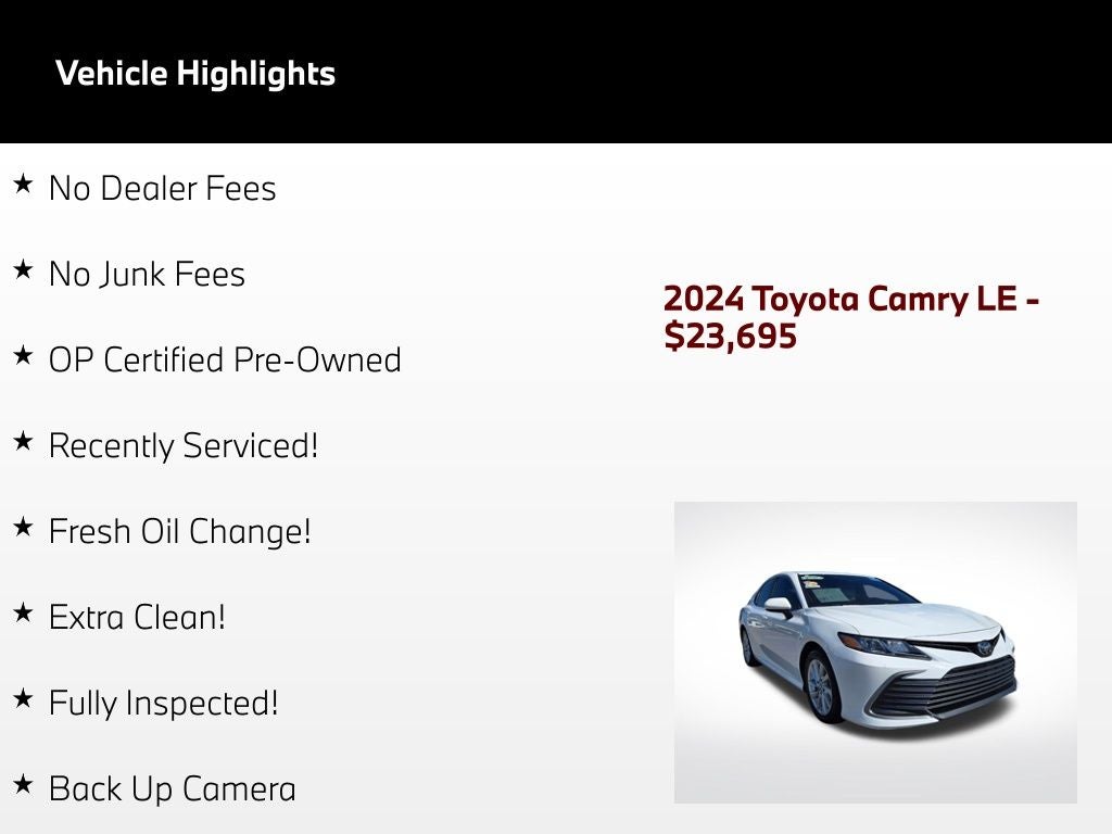 2024 Toyota Camry LE
