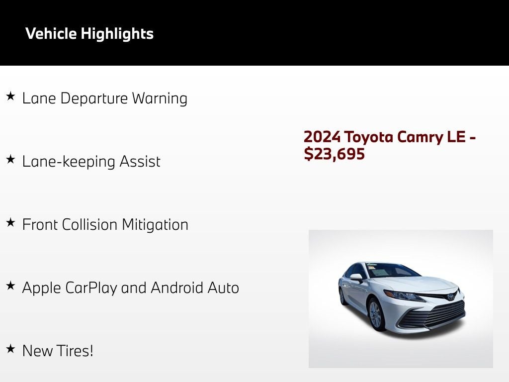 2024 Toyota Camry LE
