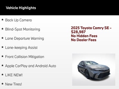 2025 Toyota Camry SE