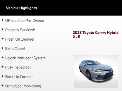 2023 Toyota Camry Hybrid XLE