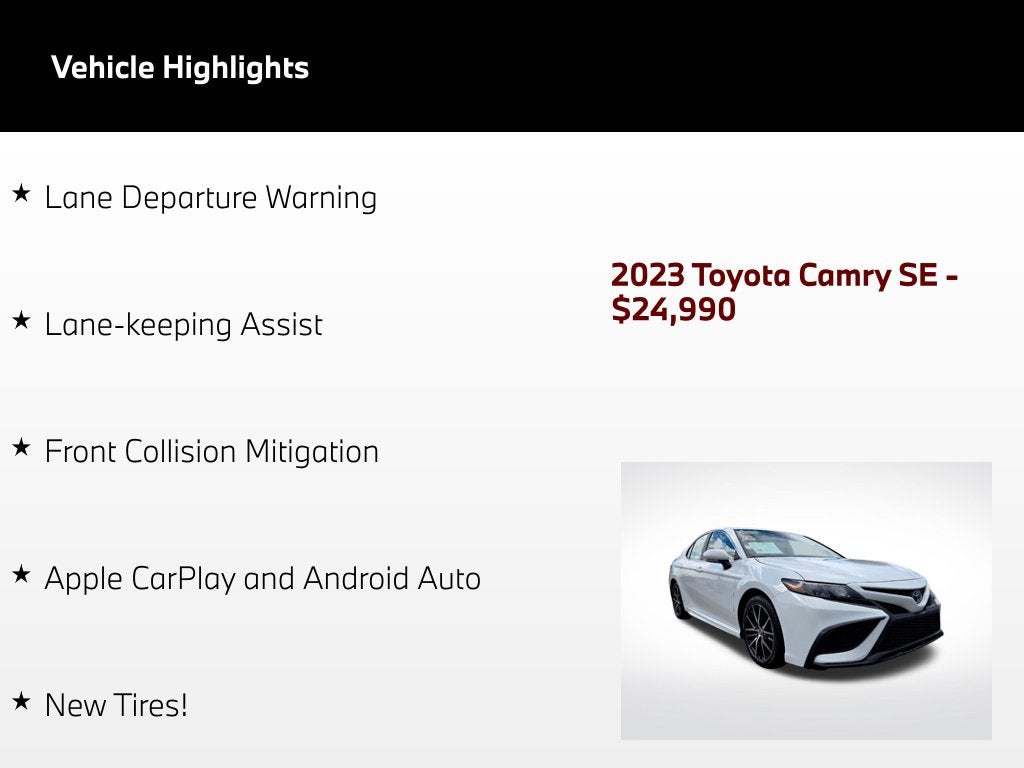 2023 Toyota Camry SE