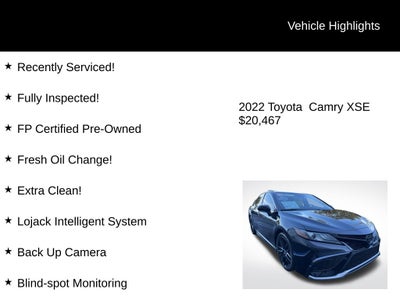 2022 Toyota Camry XSE
