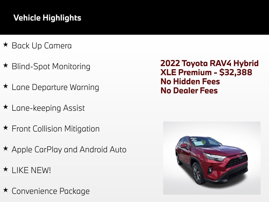 2022 Toyota RAV4 Hybrid XLE Premium