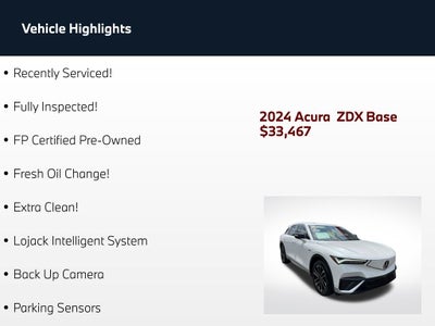 2024 Acura ZDX Base w/A-Spec Pkg