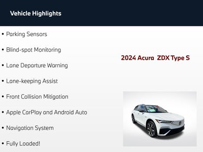 2024 Acura ZDX Type S