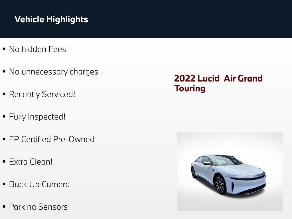 2022 Lucid Air Grand Touring