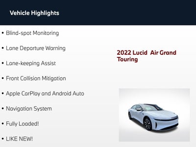 2022 Lucid Air Grand Touring