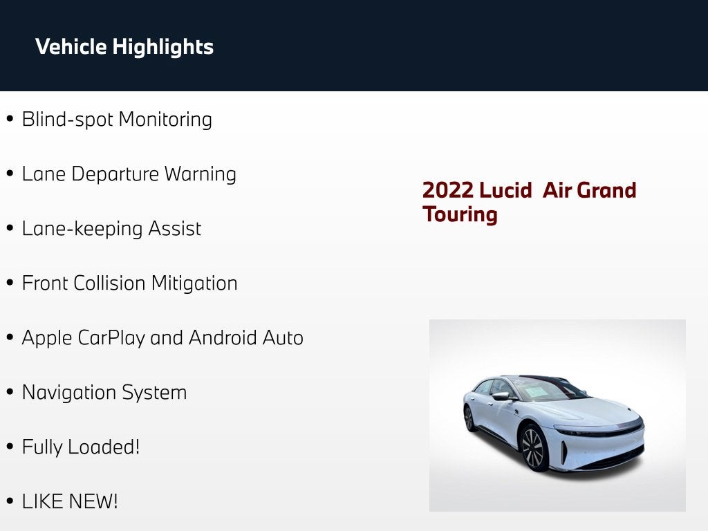 2022 Lucid Air Grand Touring