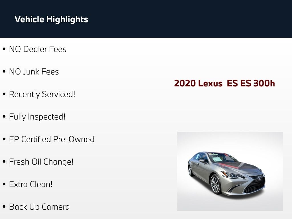 2020 Lexus ES 300h