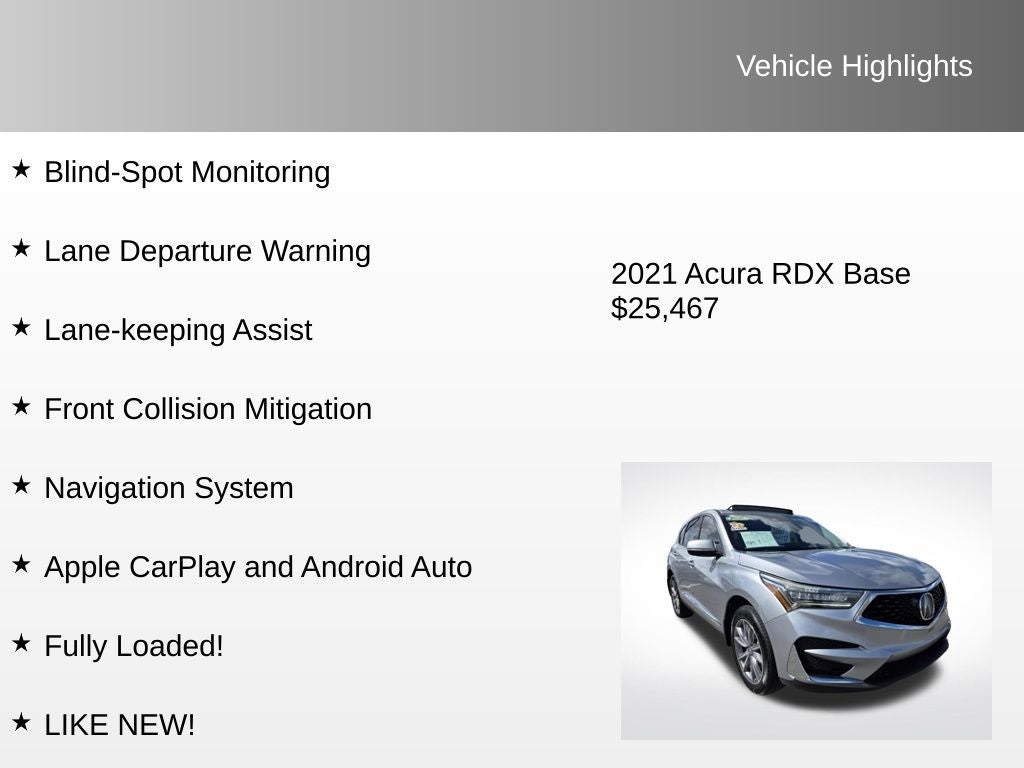2021 Acura RDX Technology Package