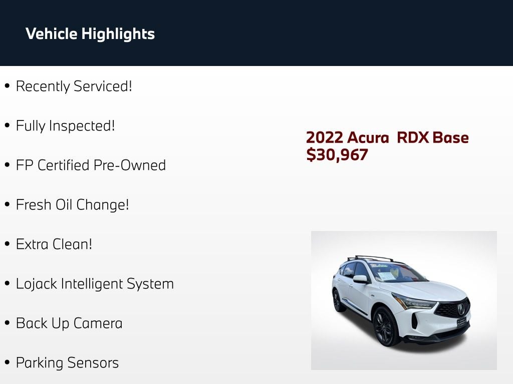 2022 Acura RDX A-Spec Package