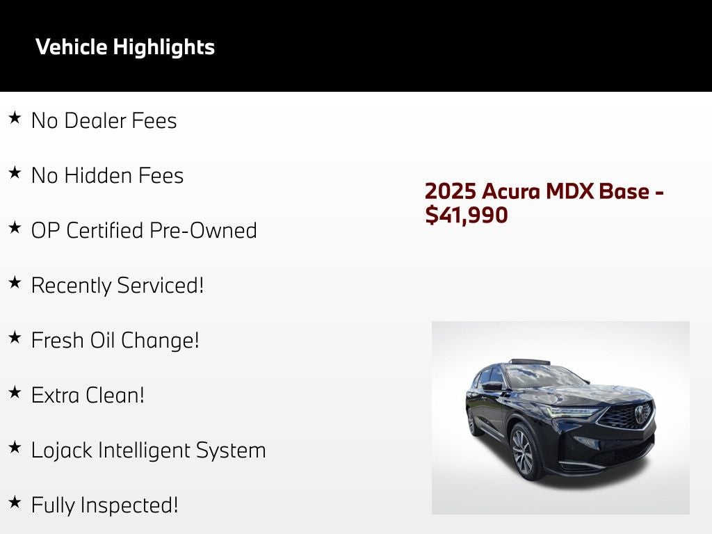 2025 Acura MDX Technology Package