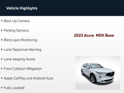 2023 Acura MDX 3.5L SH-AWD