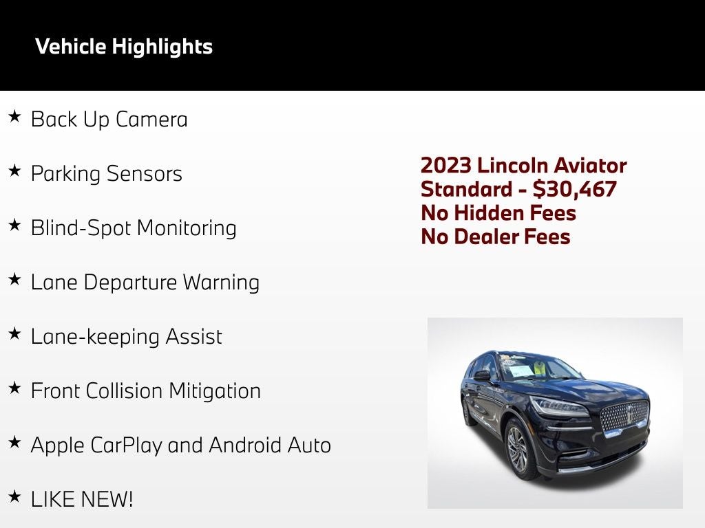 2023 Lincoln Aviator Standard