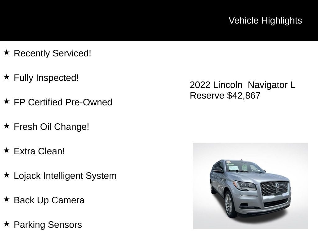 2022 Lincoln Navigator L Reserve