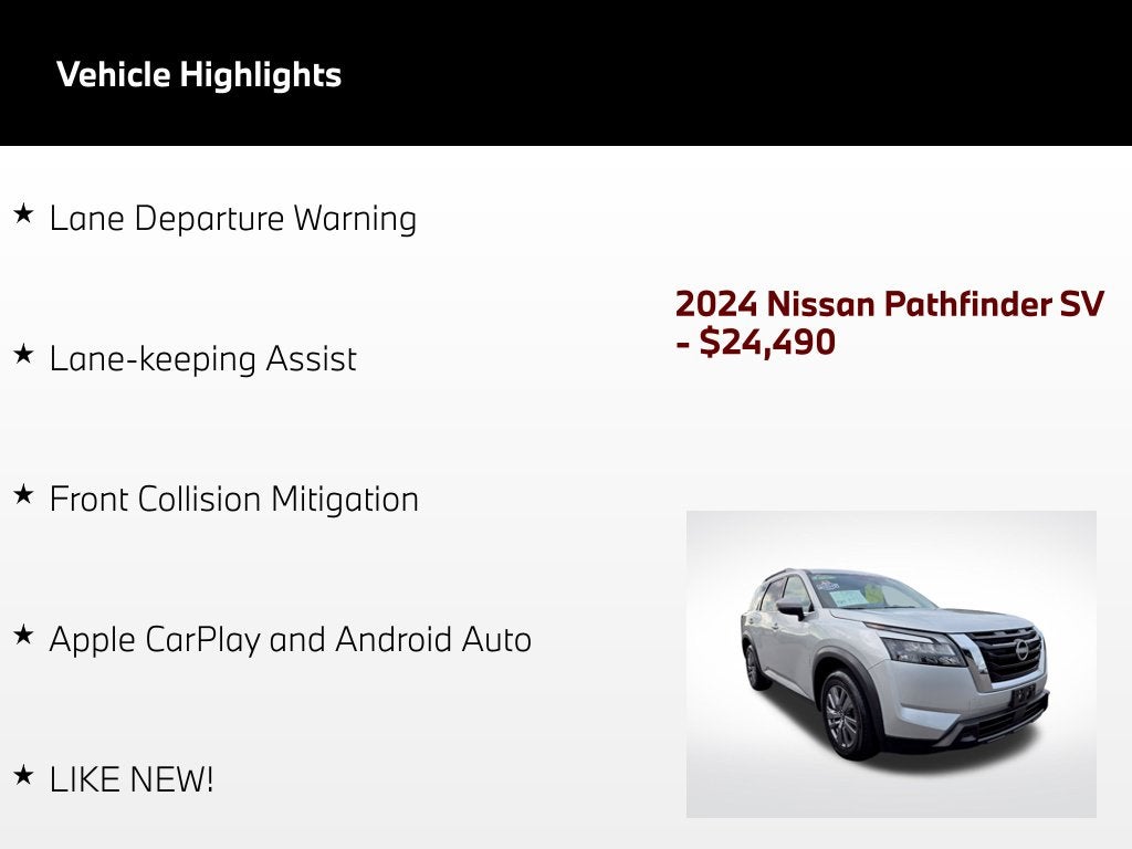 2024 Nissan Pathfinder SV