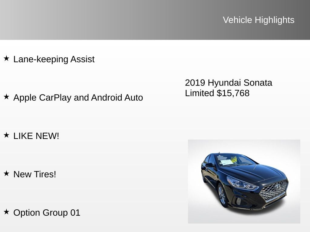 2019 Hyundai Sonata Limited