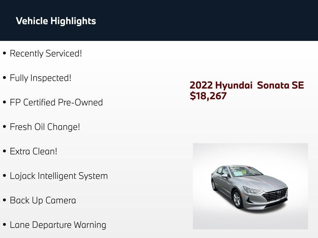 2022 Hyundai Sonata SE