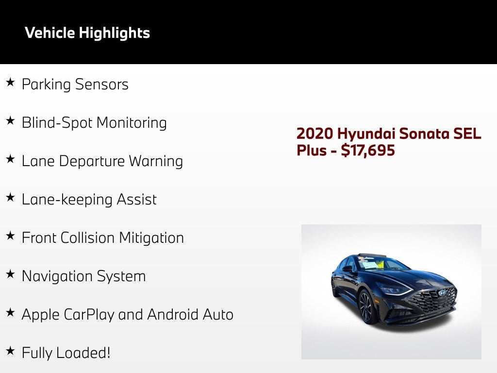 2020 Hyundai Sonata SEL Plus