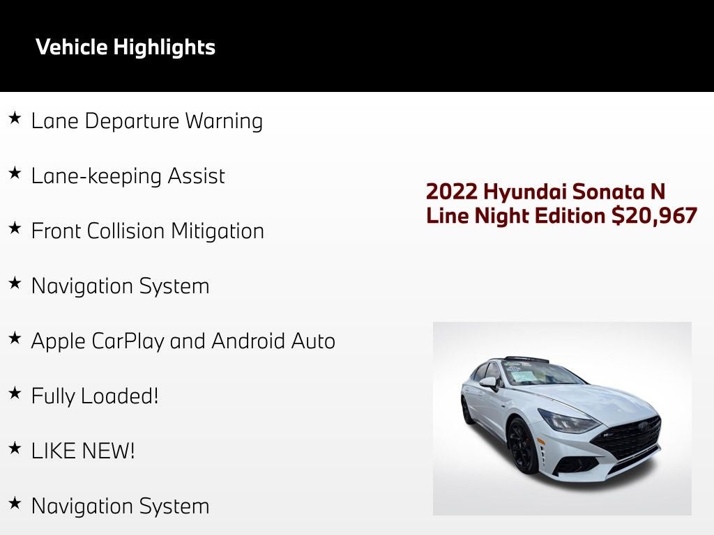 2022 Hyundai Sonata N Line