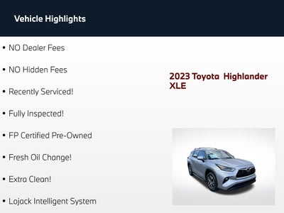 2023 Toyota Highlander XLE